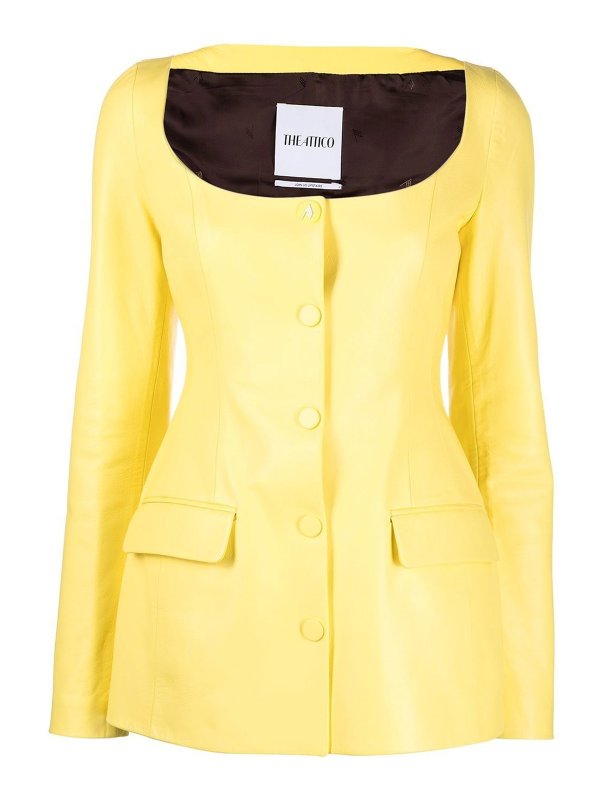 The Attico: Blazer - Blazer - Gelb