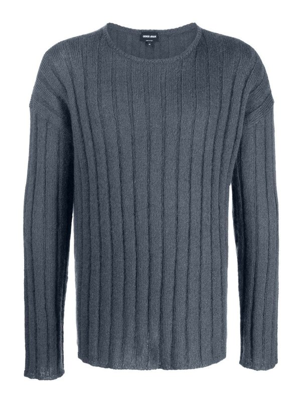 GIORGIO ARMANI: crew necks - Wool pullover