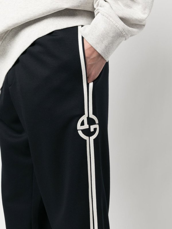 The Best Shops GIORGIO ARMANI: スウェットパンツ - トラックスーツ ボトムス - ブルー