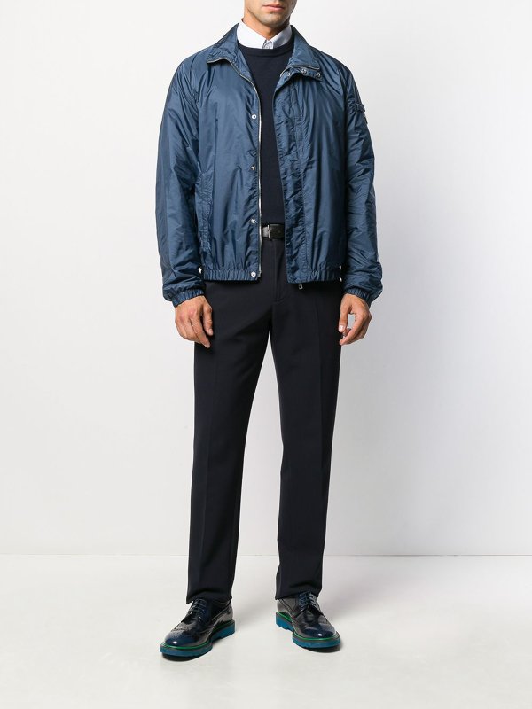 GIORGIO ARMANI: Strickpullover mit Rundhalsausschnitt online - Rundhalspullover - Blau