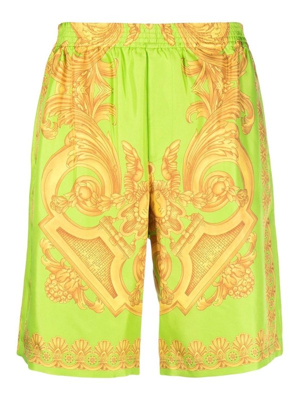 VERSACE: Hosen Shorts - Shorts - Gelb
