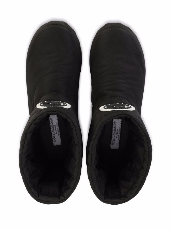 アンクルブーツ - 黒 shop online: Dolce & Gabbana Jr
