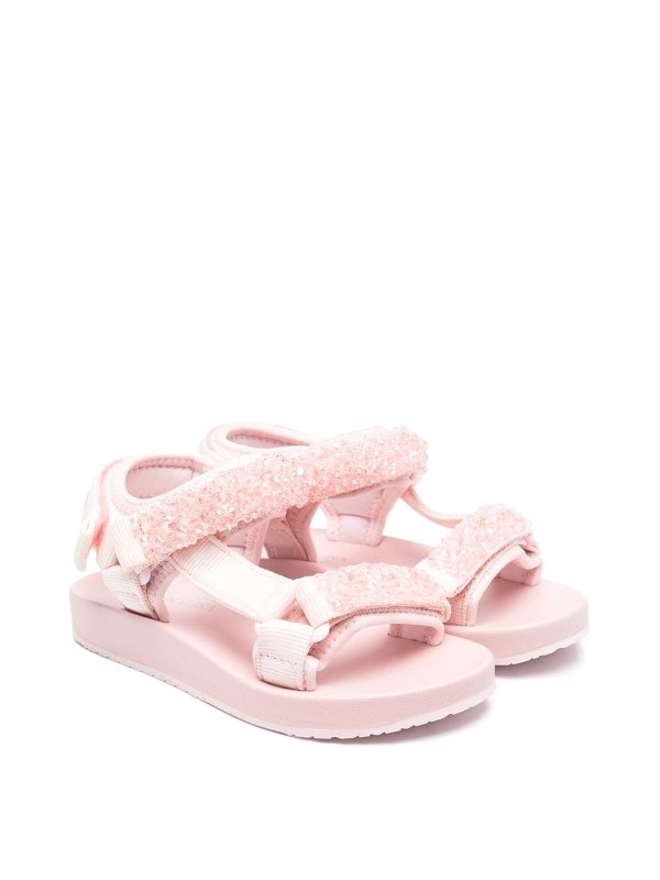 Monnalisa Bebè: sandals - Pink sandals