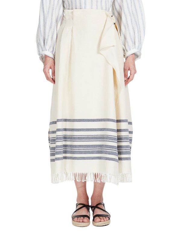 Max Mara: Long skirts online - Targa long skirt