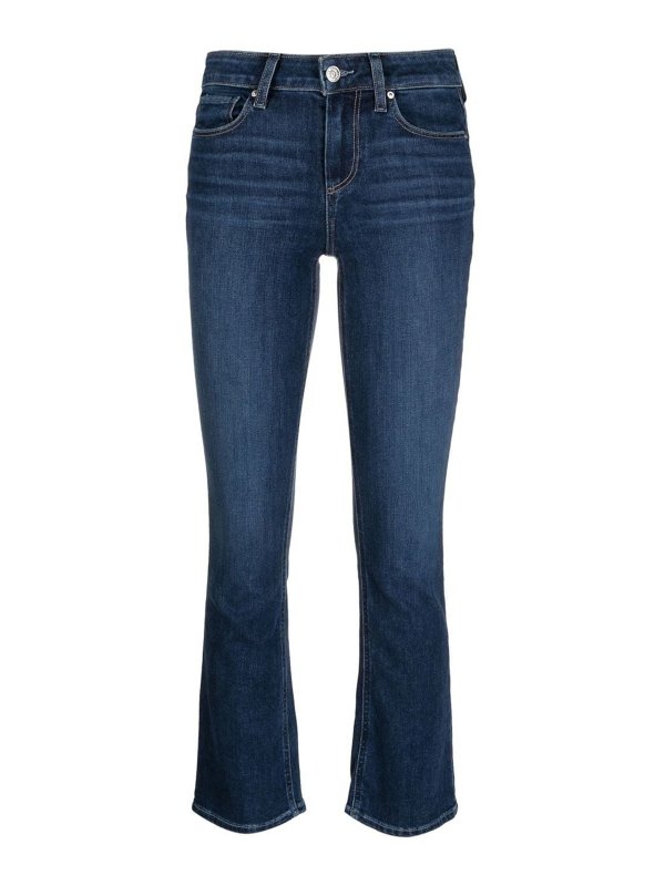 PAIGE: Straight Leg Jeans - Shelby - Dunkles Jeansblau
