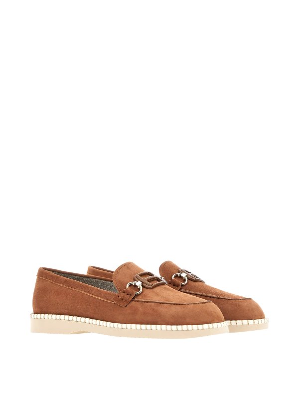 HOGAN: Loafers & Slippers online - Suede moccasin