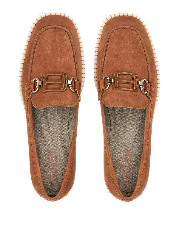 Suede moccasin shop online: HOGAN