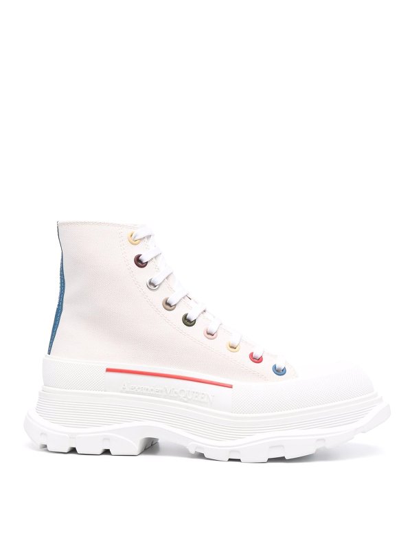 ALEXANDER MCQUEEN: Chaussures de sport - Baskets - Blanc