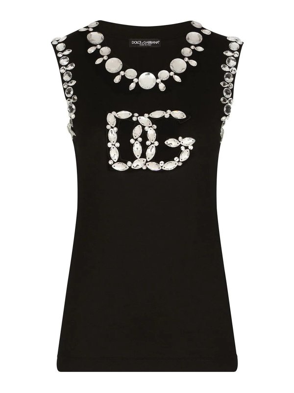 DOLCE & GABBANA: トップス＆タンクトップ - トップ/タンクトップ - 黒