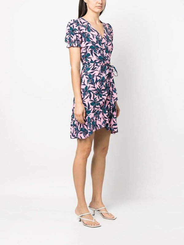 iKRIX Diane von Furstenberg: ニーレングスドレス - 膝丈ドレス - フクシア