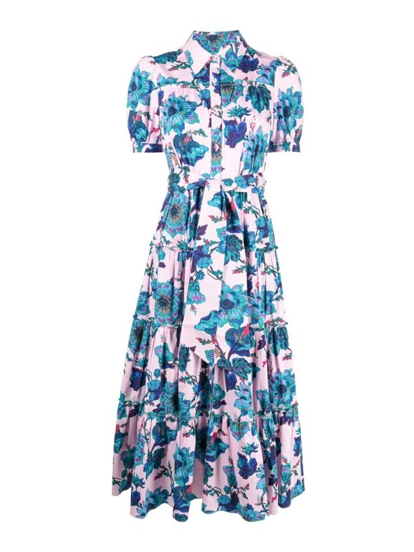 Diane von Furstenberg: Robe longueur genou - Robe Au Genou - Bleu Clair