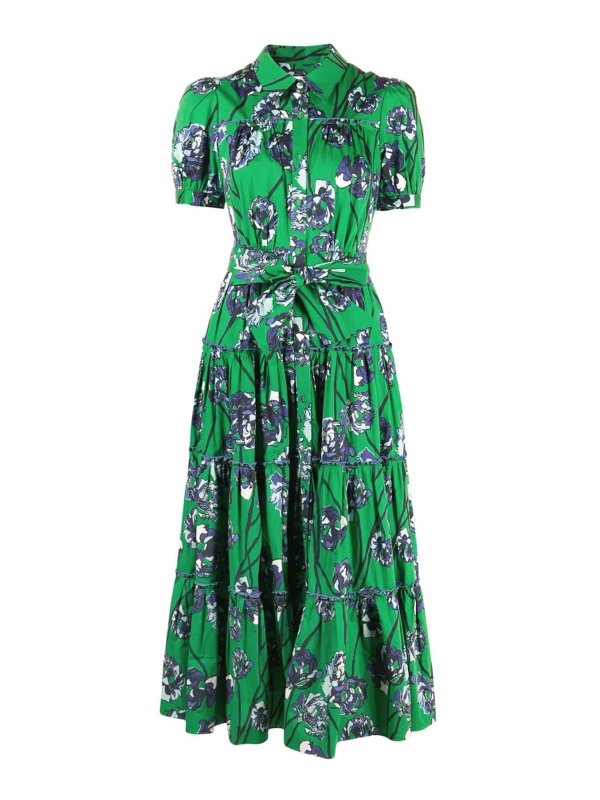 Diane von Furstenberg: ニーレングスドレス - 膝丈ドレス - 緑