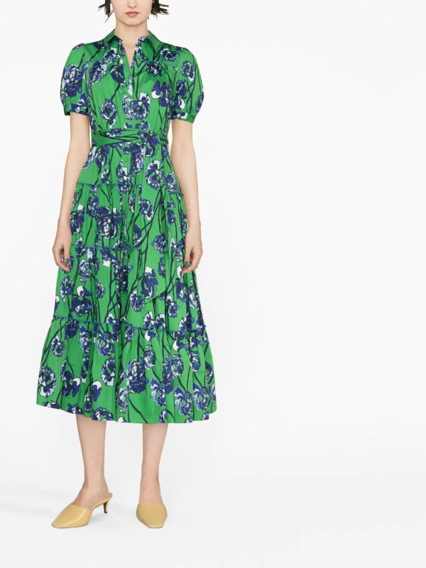 Diane von Furstenberg: ニーレングスドレス online - 膝丈ドレス - 緑