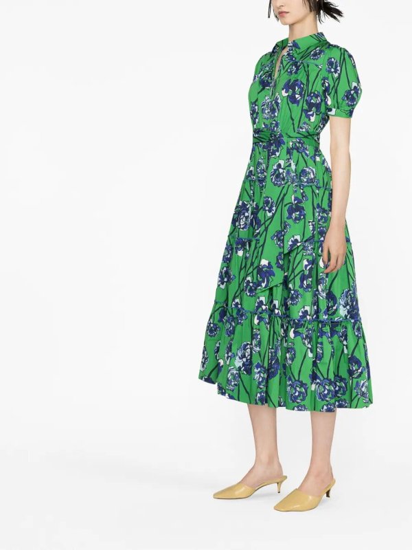 iKRIX Diane von Furstenberg: ニーレングスドレス - 膝丈ドレス - 緑