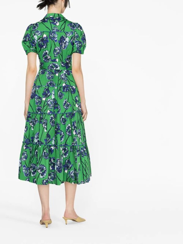 膝丈ドレス - 緑 shop online: Diane von Furstenberg