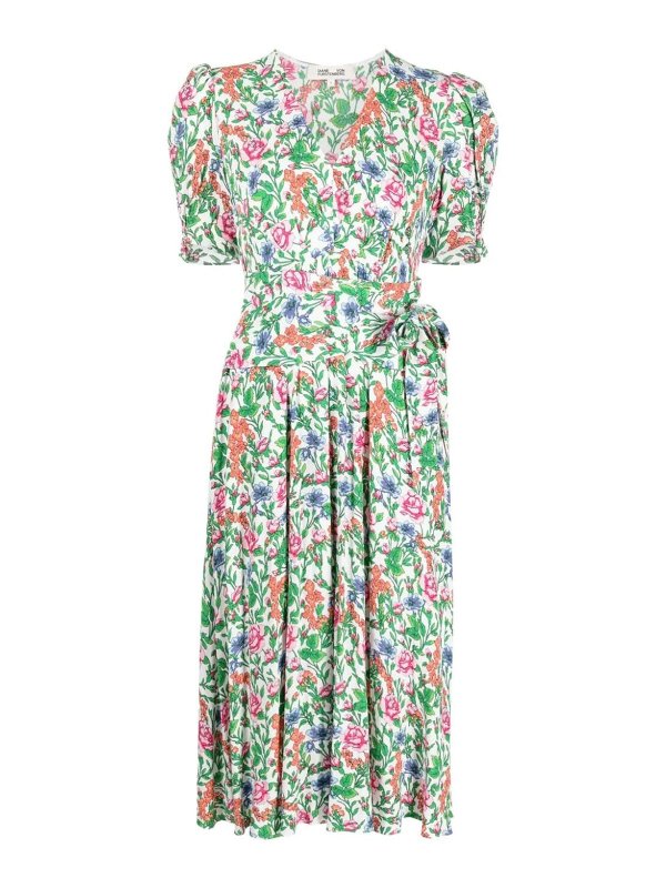 Diane von Furstenberg: ニーレングスドレス - 膝丈ドレス - マルチカラー