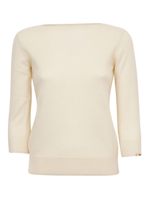 EXTREME CASHMERE: Pull col rond - Pull Col Rond - Crème