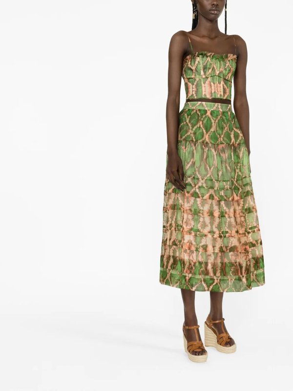 ULLA JOHNSON: Jupes midi et au genou online - Jupe Midi - Vert