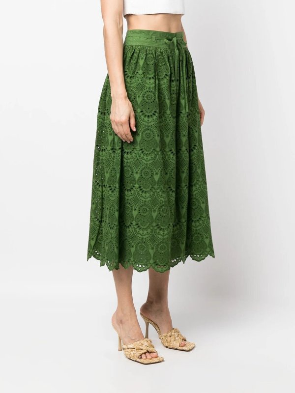 iKRIX ULLA JOHNSON: Knee length skirts & Midi - Lace skirt