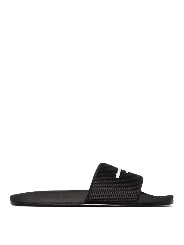 ALEXANDER WANG: Chanclas de playa - Chanclas - Negro
