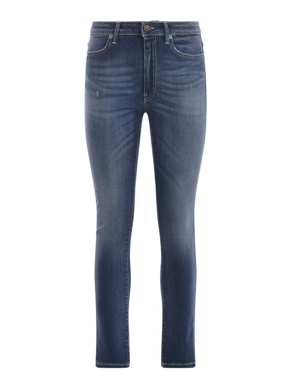 DONDUP: straight leg jeans - Jeans dondup  in stretch denim