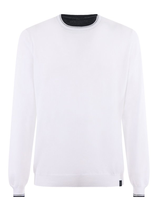 FAY: クルーネック - クルーネック - 白