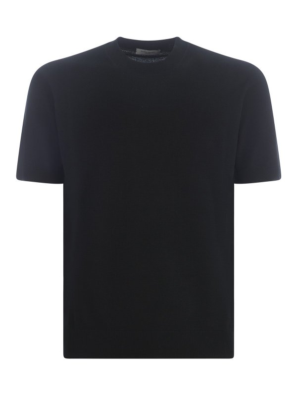 Paolo Pecora: クルーネック - クルーネック - 黒