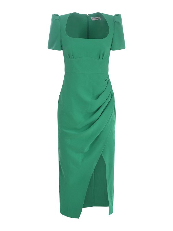 Self Portrait: Maxi robe - Jupe Midi - Vert