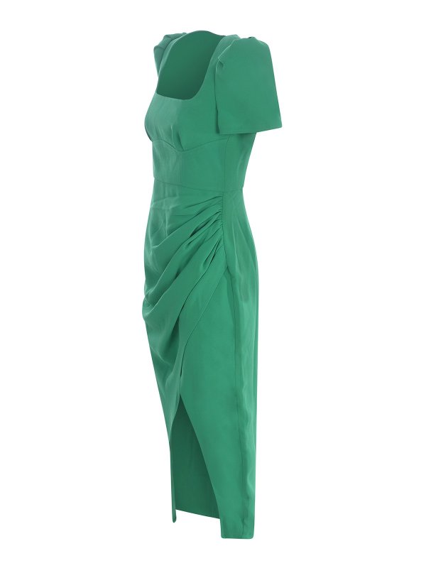 Self Portrait: Maxi robe online - Jupe Midi - Vert