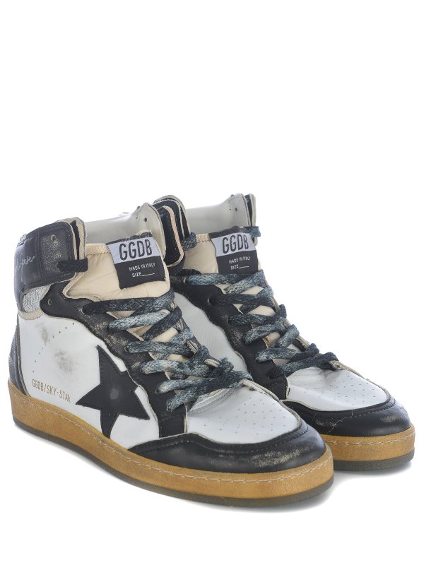 GOLDEN GOOSE: lace-ups shoes online - Snaeakers golden goose  in leather