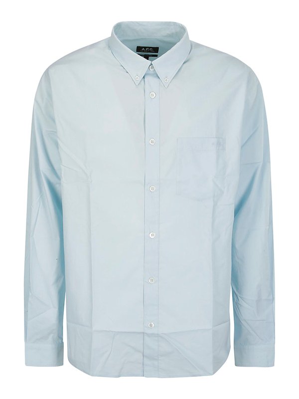 A.P.C.: Camisas - Camisa - Azul Claro