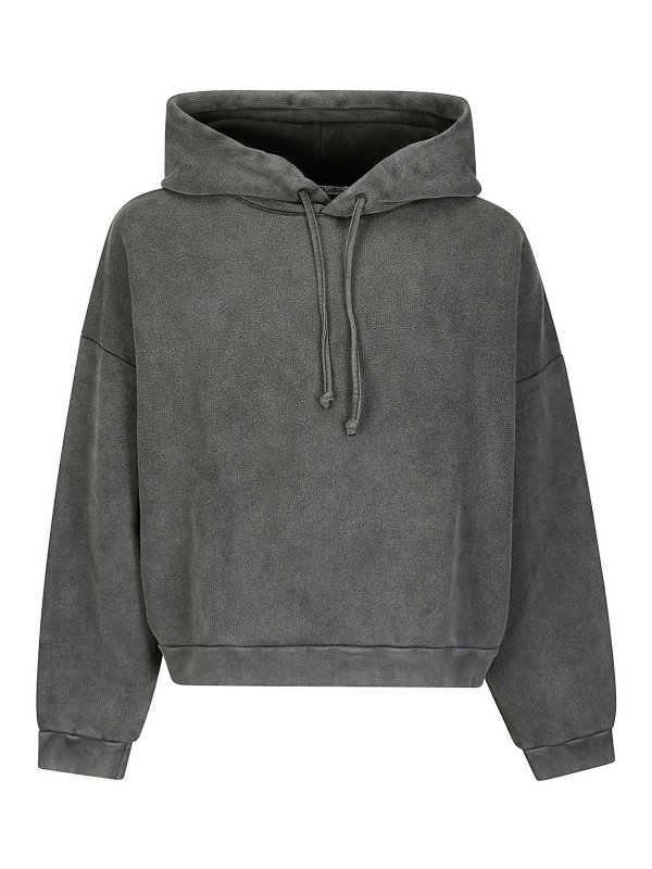 Acne Studios: Sweatshirts & Pulls - Sweat-Shirts - Gris