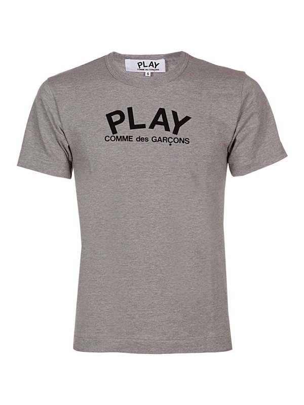 Comme des Garçons Play: T-shirts - T-Shirt - Grau