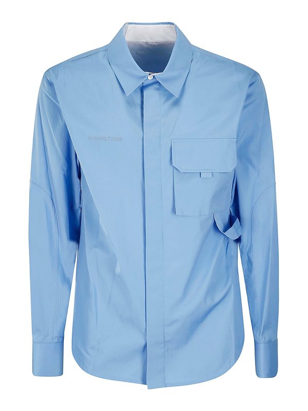 HELMUT LANG: シャツ - シャツ - ブルー