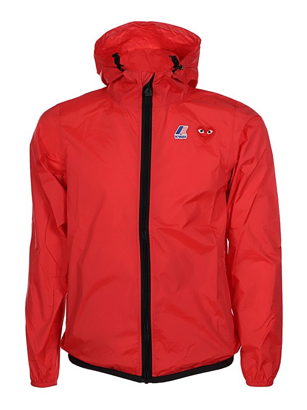 Comme des Garçons Play: Casualjacken - Casualjacke - Rot