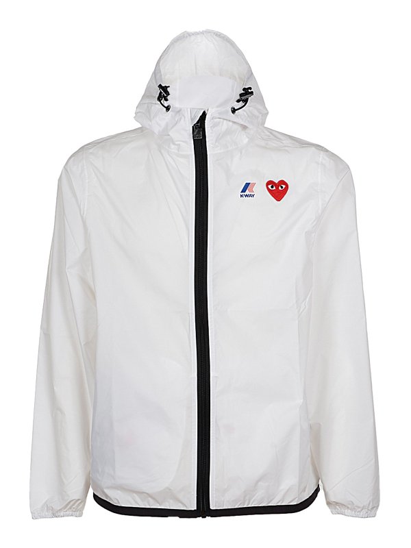 Comme des Garçons Play: Vestes casuals - Veste Casual - Blanc