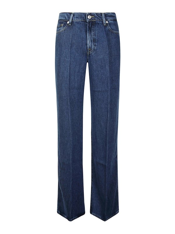 7 FOR ALL MANKIND: straight leg jeans - Jeans