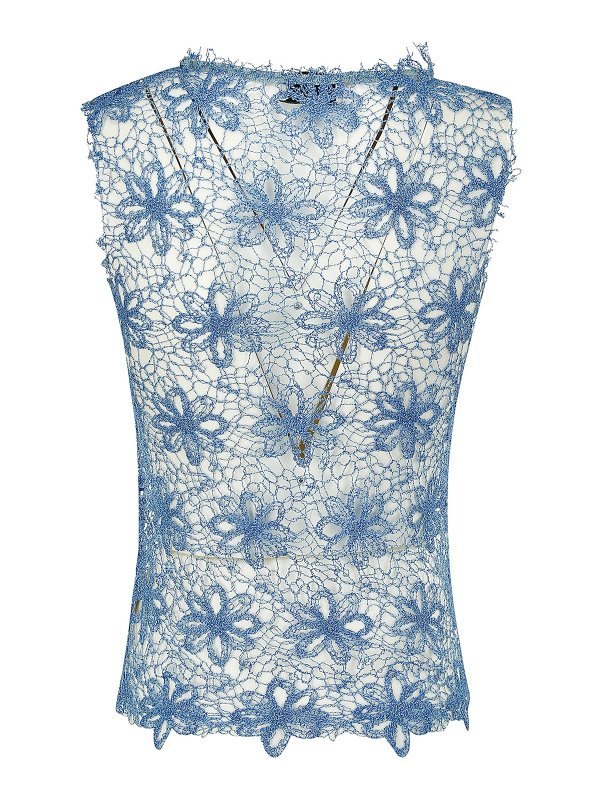 COLLINA STRADA: Tops & Débardeurs online - Top - Bleu