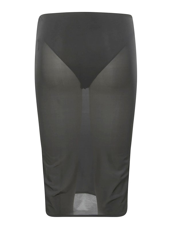 Courreges: ニーレングススカート＆ミディ丈 online - 膝丈/ミディスカート - 黒