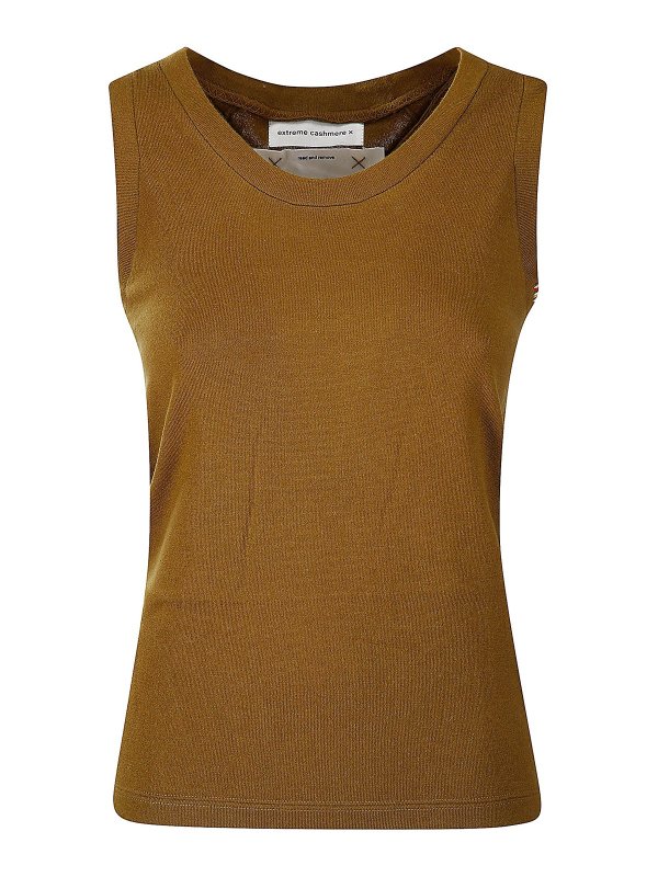 EXTREME CASHMERE: トップス＆タンクトップ - トップ/タンクトップ - ブラウン