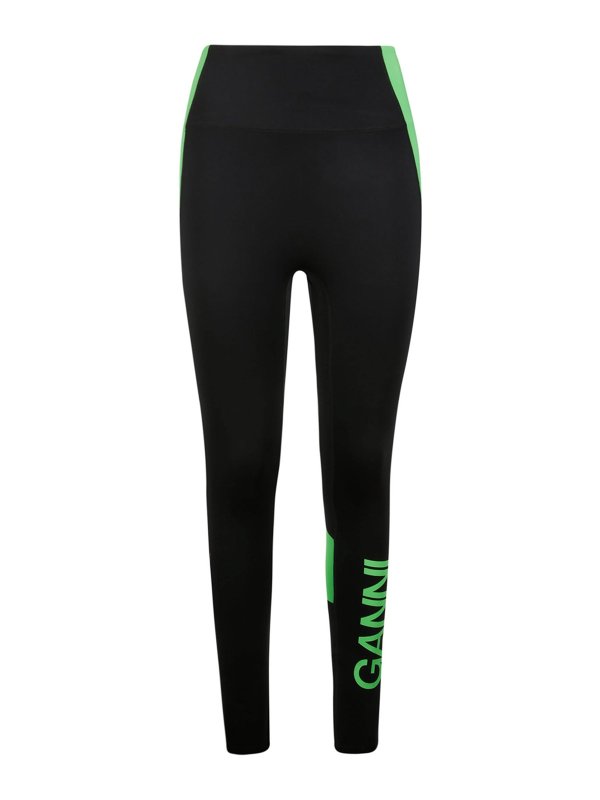 GANNI: leggings - Collant a vita ultra alta Active