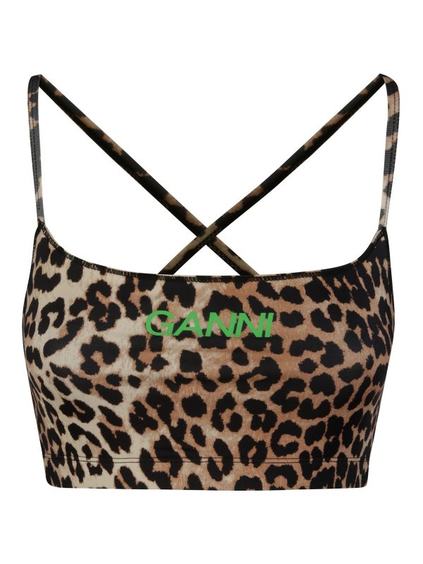 GANNI: Tops y camisetas sin mangas - Top - Active