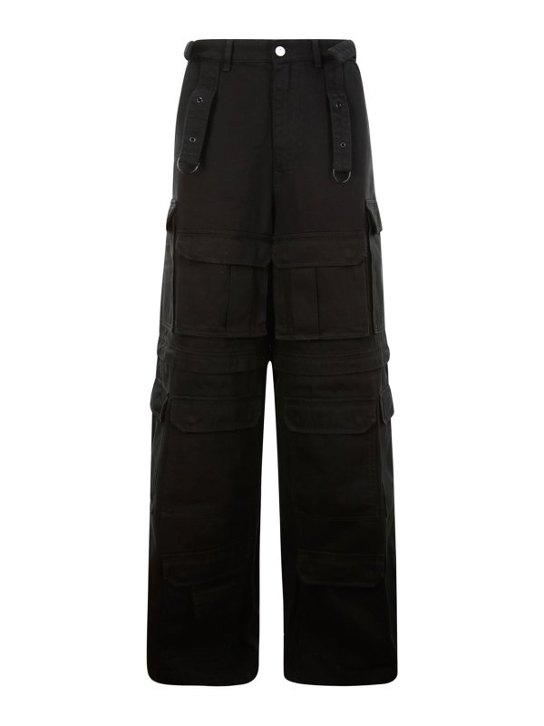 VETEMENTS: casual trousers - Multipocket cargo pants