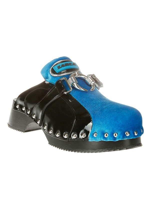 ANCUTA SARCA: mules shoes online - Beetle black trainer-clogs