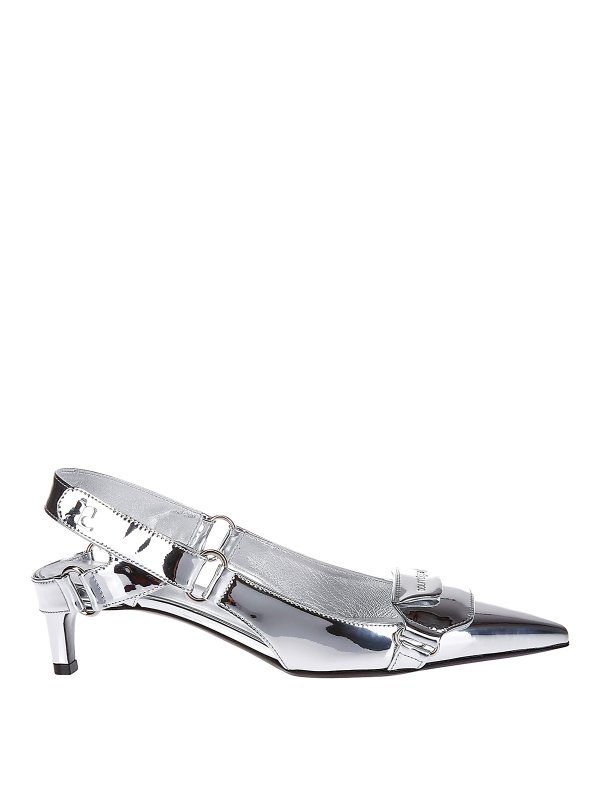 Courreges: court shoes - Racer mirror pump