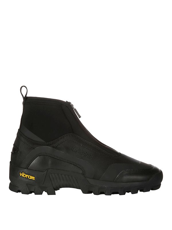 GANNI: trainers - Performance high top zip sneaker