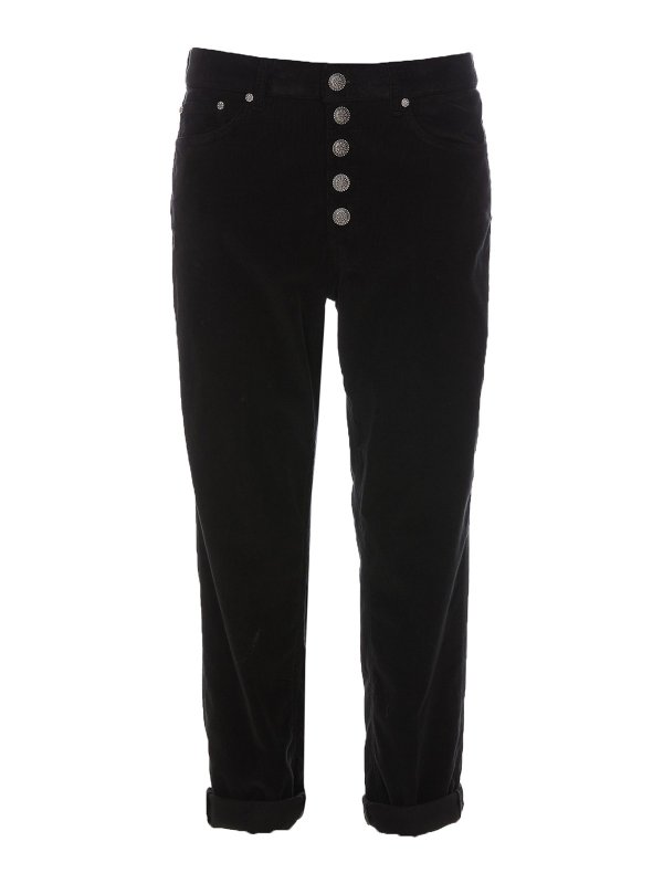 DONDUP: Jeans à jambe droite - Jean Droit - Noir