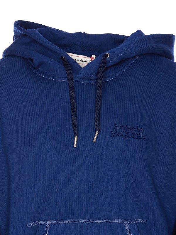 スウェットシャツ/セーター - ブルー shop online: ALEXANDER MCQUEEN