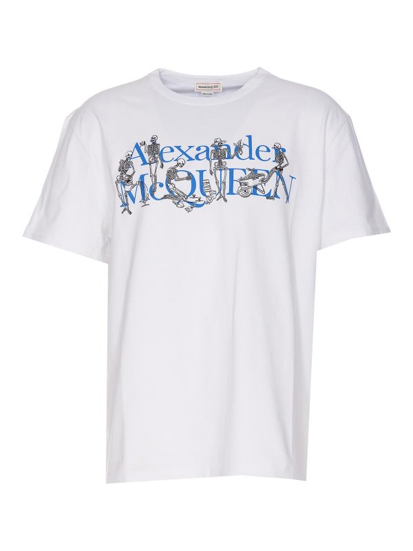 ALEXANDER MCQUEEN: T-shirts - T-Shirt - Blanc