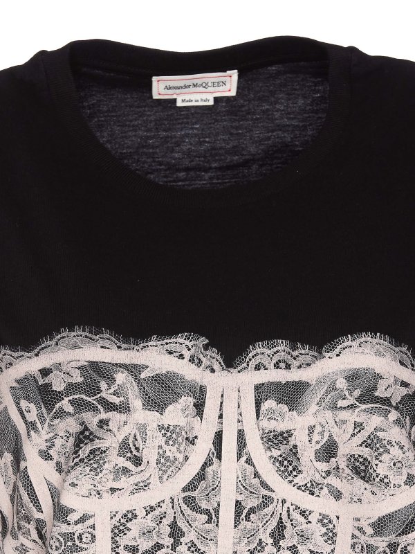 T-Shirt - Noir shop online: ALEXANDER MCQUEEN